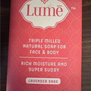 Lume Triple Milled Natural Soap - Lavender Sage